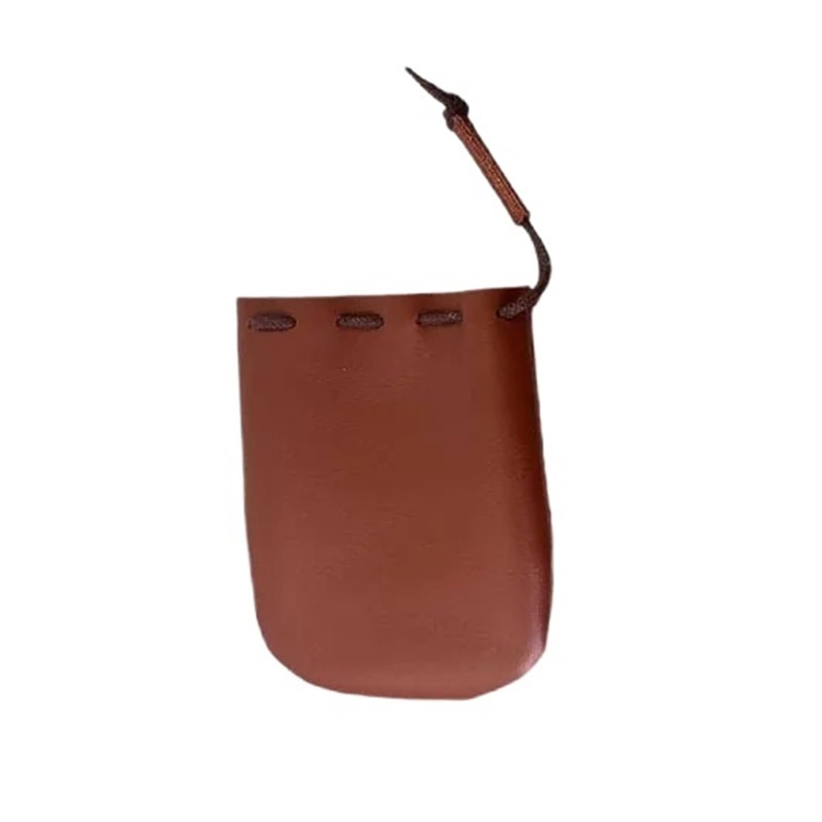 AYWTIUN Leather Drawstring Pouch Drawstring Coin Storage Bag Handmade Leather Unisex Purse Cow Coins Money Pocket Wallet Bags
