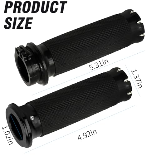 EATAKWARD Punhos de mão de motocicleta de 2,5 cm universal CNC Punho de acelerador 25 mm Substituiçã