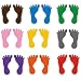 STOBOK 9 Paare Fußabdruck Boden Aufkleber Bunte Wand Fußabdruck Aufkleber Vinyls für Schule Kindergarten Klassenzimmer Kinderzimmer Dekoration Zufällige Farbe