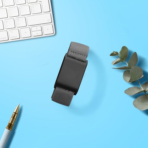 kwmobile Armband f&uuml;r Smartwatch kompatibel mit Whoop 4.0 / Whoop 3.0 - Nylon Fitnesstracker Sportarmband Band in Dunkelgrau - Innenma&szlig;e von 14-22 cm