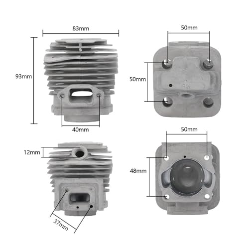 Kit cylindre-piston 44mm résout la perte de compression sur débroussailleuse 44-5 - 3
