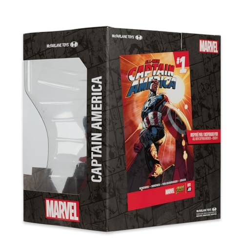 McFarlane Toys - Marvel Captain America 1:10th Scale Collectible with Scene (All-New Captain America #1) - image 8