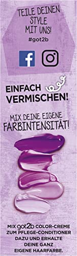 Foto von got2b Farb/Artist 094 Blueberry Lila Stufe 2 (3 x 80 ml), auswaschbare Haarfarbe lässt Haare in knalligen Farben oder in Pastelltönen erstrahlen, Haartönung hält 12-15 Wäschen