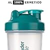 BlenderBottle Classic Shaker cup/Diet Shaker/Protein Shaker with Blenderball / 590ml - clear teal