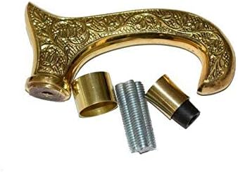 Mango victoriano de latón solo bastón para caminar estilo palo el kit completo hermoso regalo