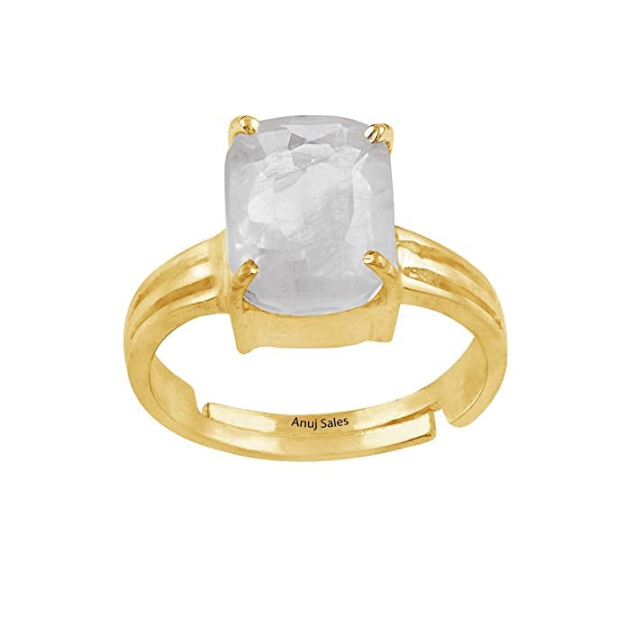 Bague saphir blanc naturel certifié sans traitement thermique 6 Ratti