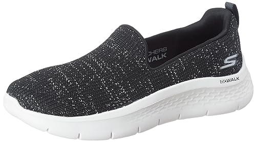Skechers Womens GO Walk Flex - Flashing Stars Black/White Walking Shoe - 6 UK (124964) (B0BQHQMRNB) Amazon Price History, Amazon Price Tracker