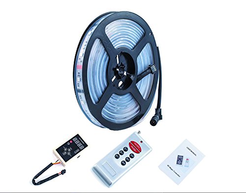 ALED LIGHT® 5M 16.4ft 5050 SMD 6803 IC 150led Waterproof RGB Dream Beautiful Colors LED Strip Light + IR Remote for Decoration
