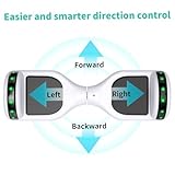 SISIGAD Hoverboard for kids,Self balancing scooter 6.5 inch,Hoverboards with beautiful LED lights,Hoverboards with Bluetooth Speaker,Gift for kid - Image 5
