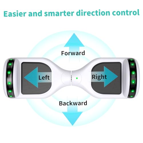 SISIGAD Hoverboard for kids,Self balancing scooter 6.5 inch,Hoverboards with beautiful LED lights,Hoverboards with Bluetooth Speaker,Gift for kid - Image 4
