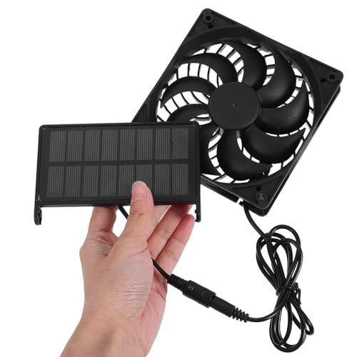 Ventilador solar para gallinero con panel de 3w extractor de aire mini 5