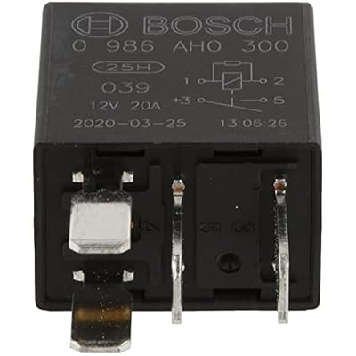 BOSCH 0986AH0300 Normal Open Micro Relay - 4 Pins, 12V DC, 20 Amp - Single