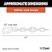 CURT 80312 27-Inch Trailer Safety Chain with 3/8-In Snap Hook, 2,000 lbs Break Strength