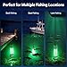 PANDUZHI Underwater Green Fishing Light, Submersible LED Attractor, 13000-19500 LM IP68 Waterproof Boat Dock Light, 35ft 16/18 AWG Heavy Duty Cable, 12V DC or 110V AC (150W | 110V AC w/Adapter)