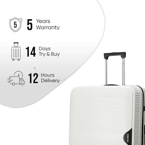 HRX Parabola Grey Polypropylene Hard Shell Suitcase - Image 5