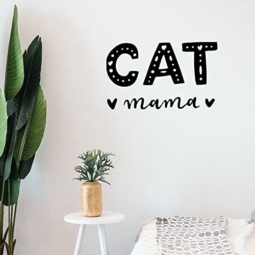 Vinyl Wall Quote Stickers Cat Mama Motivational Wall ...