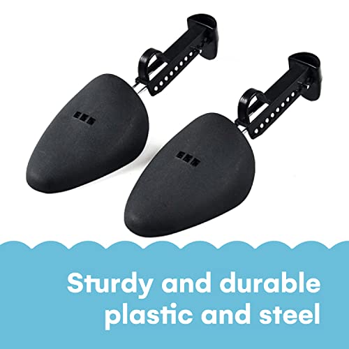 oa Store Premium Shoe Trees - 10 Pair Set - Adjustable, Sturdy Plastic & Steel Design - Maintains Shape & Prolongs Shoe Life - Fits Men\'s Sizes 5.5-11.5 - Essential for Optimal Shoe Care & Storage