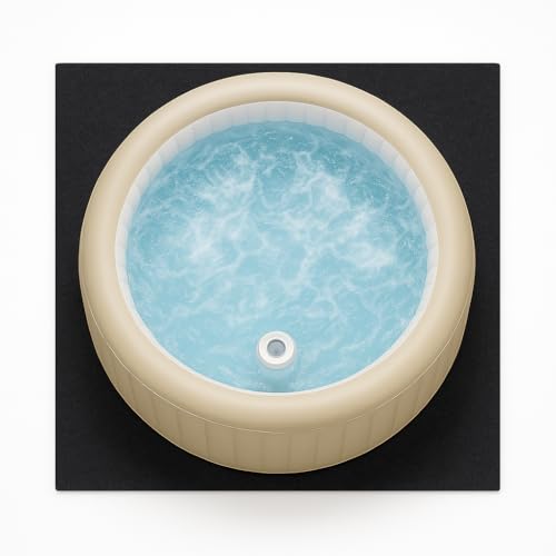 100″x100″ Extra Large Hot Tub Mat for Lazy Spa Inflatable Tub - Hot Tub Mats Pad for Outside Outdoor - Ground Mat for Under Inflatable Hot Tub