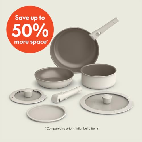 Save 56% on Bella 8-Piece Ceramic Nonstick Cookware Set - Image 2