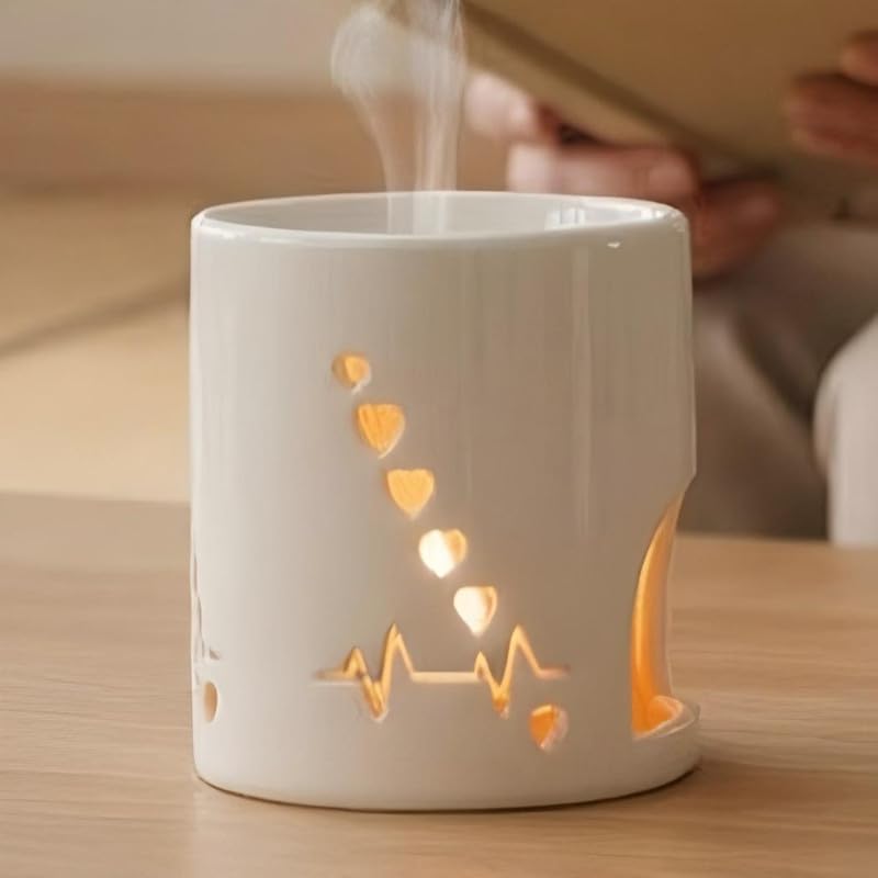 Calentador de Cera Cerámico con Diseño Islámico para Aromaterapia miniatura 1