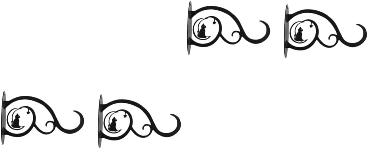 BESPORTBLE 4pcs Wall-Mounted Plant Bracket for Hanging Flowerpots Hangers for Outdoor Lanterns and Garden Decor Elegant Garden Accessories for Indoor and Outdoor Use