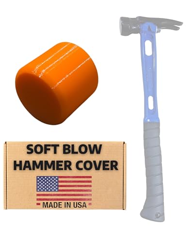 Soft Blow Hammer Cover Compatible with Martinez M1 - Durable Non-Marring Dead Blow Mallet Cover Tool for Carpentry, Finish Work, and Woodworking (1 1/2' Face, 3/4' Side Wall)