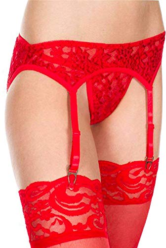Image of ToBeInStyle Women's Lace Classic Elegant Sheer Garter Belt