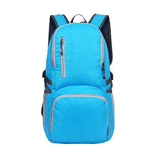 Packable Sports Gym Bag with Shoes Compartment, Foldable Waterproof Travel Duffel Bag