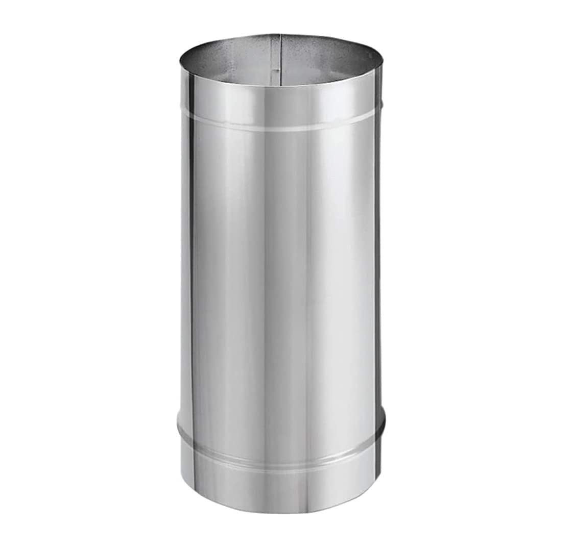 DuraVent8DBK-48SS 8" Inner Diameter - DuraBlack Stove Pipe - Single Wall - 48", Stainless Steel