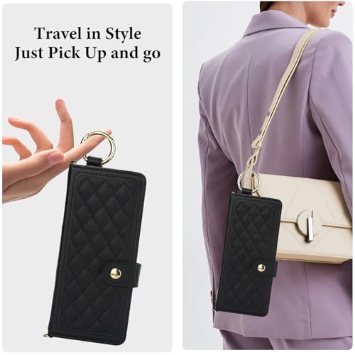 Étui en cuir Galaxy Z Fold 3 beige élégant avec fermeture magnétique premium
