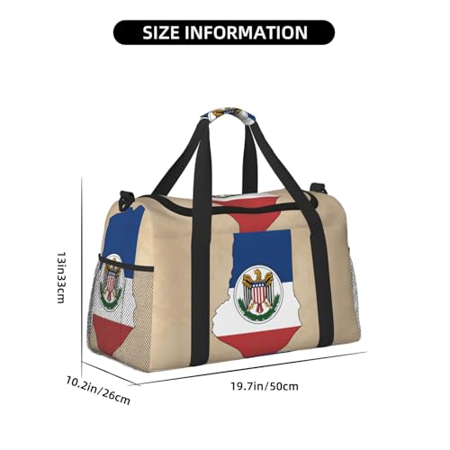 Paraguay flag map 01 print Travel Duffle Bag Gym Bag for Women,Puffer Tote Bag,Weekender Overnight Bag Organizer4