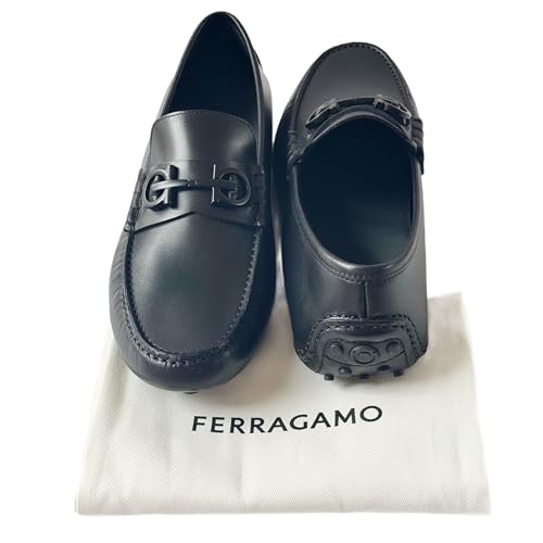 Grazioso Loafers Black Calf Leather Men's Drivers Dress Moccasin (Salvatore2