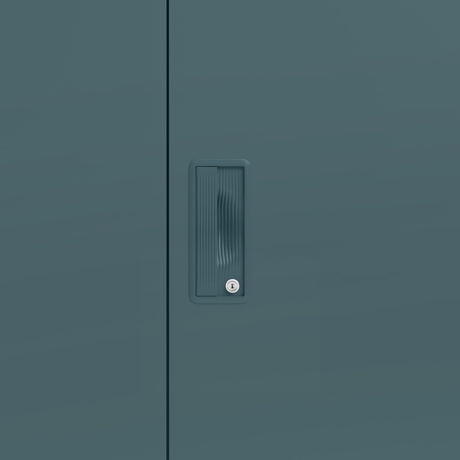 GODREJ INTERIO Slimline XL 3-Door Steel Almirah (Alpine White and Sea Pine), 1-Year Warranty, 1 Locker