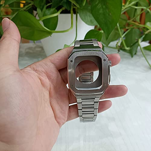 Correa de acero inoxidable 316 VELORE, diseño robusto de caja integrada para reloj de 44 mm 4