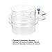 ZJchao Fish Feeder, Acrylic Fish Feeding Floating Food Dish Feeding Tube Food Feeder Adjustable Transparent Cover Tray for Aquarium (100mm)