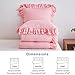 Pink Ruffled Comforter Set Twin Size, 3 Pieces (1 Ruffled Comforter and 2 Pillowcases) Farmhouse Shabby Chic Style with 2 Layers Ruffle, Solid Color Lightweight Soft Fluffy Bedding Sets for Girls