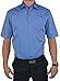 Produktbild Olymp Luxor kurzarm Hemd Modern Fit - blau, 44, Mittelblau