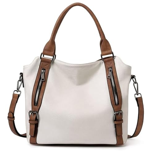 Image of INOVERA (LABEL) Faux Leather Shoulder Hobo Bags for Women and Girls - Stylish Ladies Handbag Purse with Long Strap