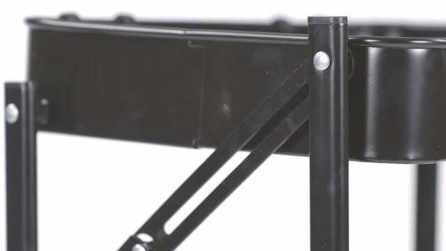 Relaxdays Carrello Da Portata A 3 Ripiani, Carrellino Moderno In Vetro E Acciaio, 76x50x40 Cm, Nero – Per Cucina, Salotto O Bar