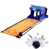 ByBoDi Home Bowling Alleys,Electric Bowling Machine,Electronic Bowling Alley Game for Home,with LED Scoreboard, Automatic Reset, Lighting & Sound Effects,for Children and Adults 2m/6.56ft