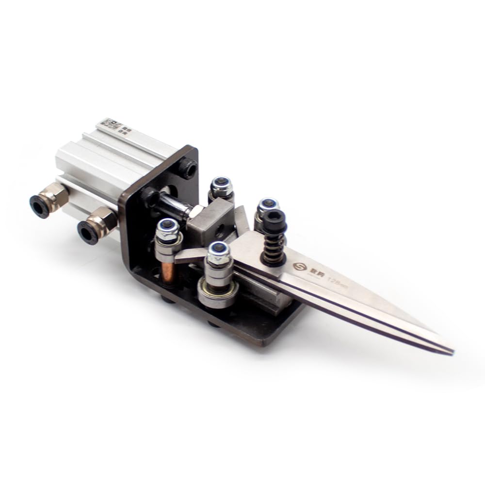 Dwukierunkowe szybkie nożyczki pneumatyczne klasy przemysłowej frez pneumatyczny regulowany szczypce plastikowa tkanina narzędzie do cięcia tkaniny HRC56 ostrze