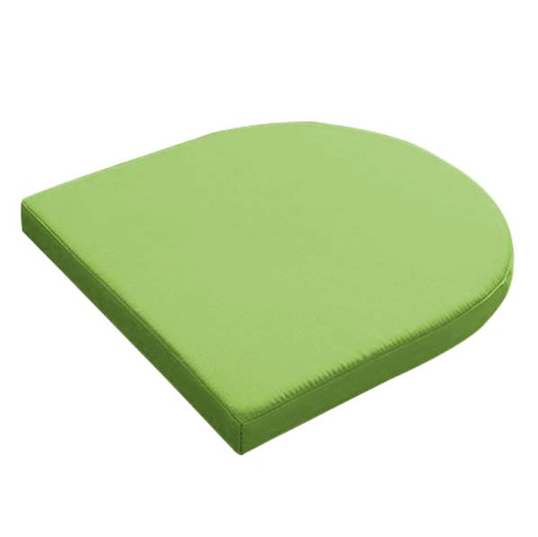Cojín impermeable en forma de U para sillas de exterior, 45 x 45 x 5 cm, color blanco, cómodo y duradero, para patio, columpio, cocina, uso doméstico, accesorios de jardín.
