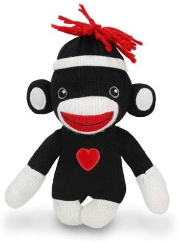 Miniatura 2 de Plushland Adorable mono calcetín, el original juguete de peluche tradicional tejido a mano, regalo para adolescentes, niñas y niños, muñeca de bebé,