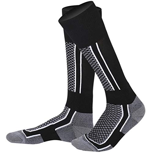 LORYLOLY Chaussettes de Ski pour Hommes Femmes Garçons filles, Chaussettes d'hiver thermiques unisexes pour adultes et enfants, chaussettes de neige chaudes et épaisses, Chaussettes de épais Mi-bas Cover