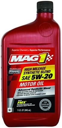Mag 1 (64829-6PK API SN 5W-20 Synthetic Blend Motor Oil - 32 oz., (Pack of 6)