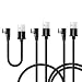 aceyoon Right Angle USB C Charger Cable 1ft 3ft 6ft 3 Pack 90 Degree Type C Cord Data Sync and Fast Charge USB C L Shape Compatible for Huawei Mate 20, 20 Pro, Pixel,Nexus 5X, 6P