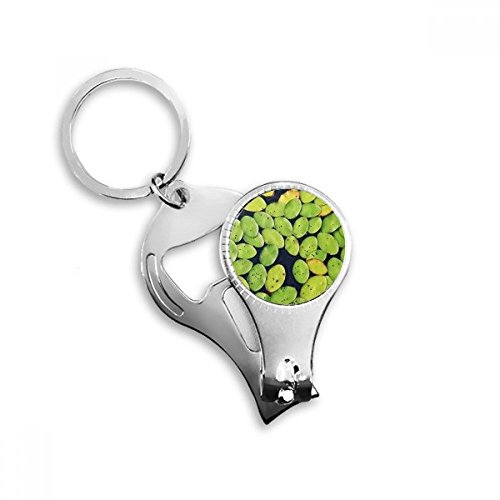 Coupe-ongles plantes d'eau forme feuille design ergonomique vert - 2