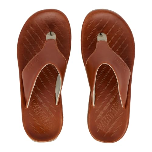 VIKTOS Men's Ruck Recovery XC Leather Lightweight Casual Outdoor Flip Flop Sandals w/Custom Fit Thermoformable EVA Footbed2