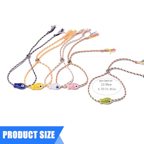 GAOINTELL Réglable en Perles De Poisson en Céramique Bijoux De Styles Bohèmes pour Femmes Et Filles Accessoire Polyvalent De Poignet Et De Cheville Bijoux en Céramique De Styles Bohèmes – vue 4
