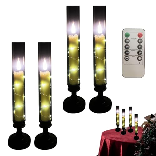 Velas LED sin llama con mando para decoración de mesas y bodas